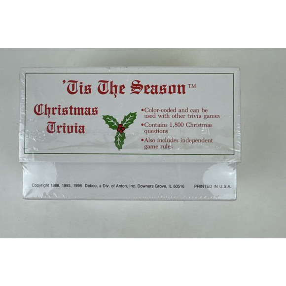 Tis The Season Christmas Trivia Card Game Family VTG USA Party Secret Santa Gift - Picture 5 of 10